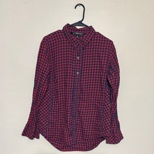 Red and Navy Checkered Women’s Shirt